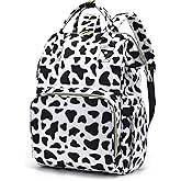 Yusudan Cow Print Laptop Backpack for Womens Girls, College Backpacks School Bag Bookbag 15.6 Inch Computer Backpack
