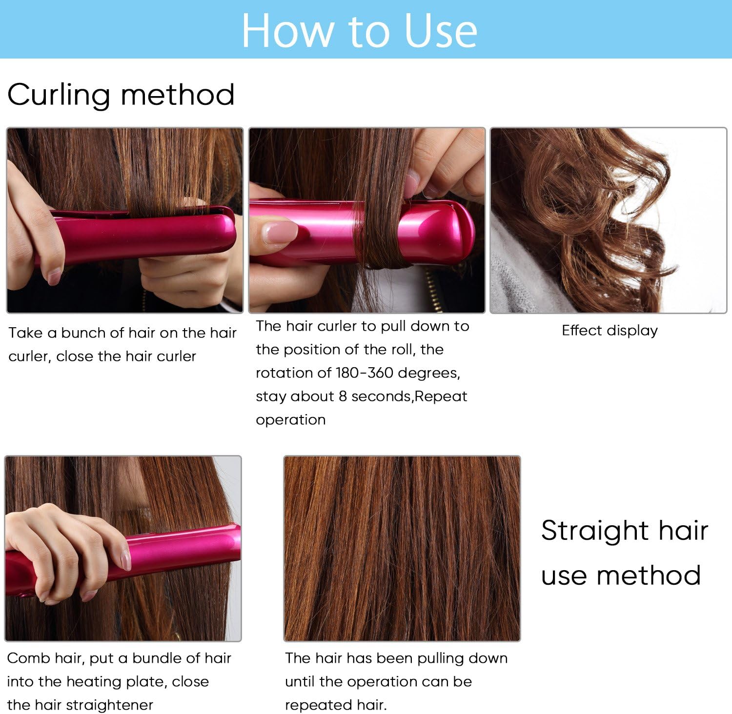 gggdd cordless hair straightener
