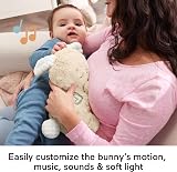 Fisher-Price Soothe Settle Bunny Baby Sound Machine Portable Plush Music Lights view 4