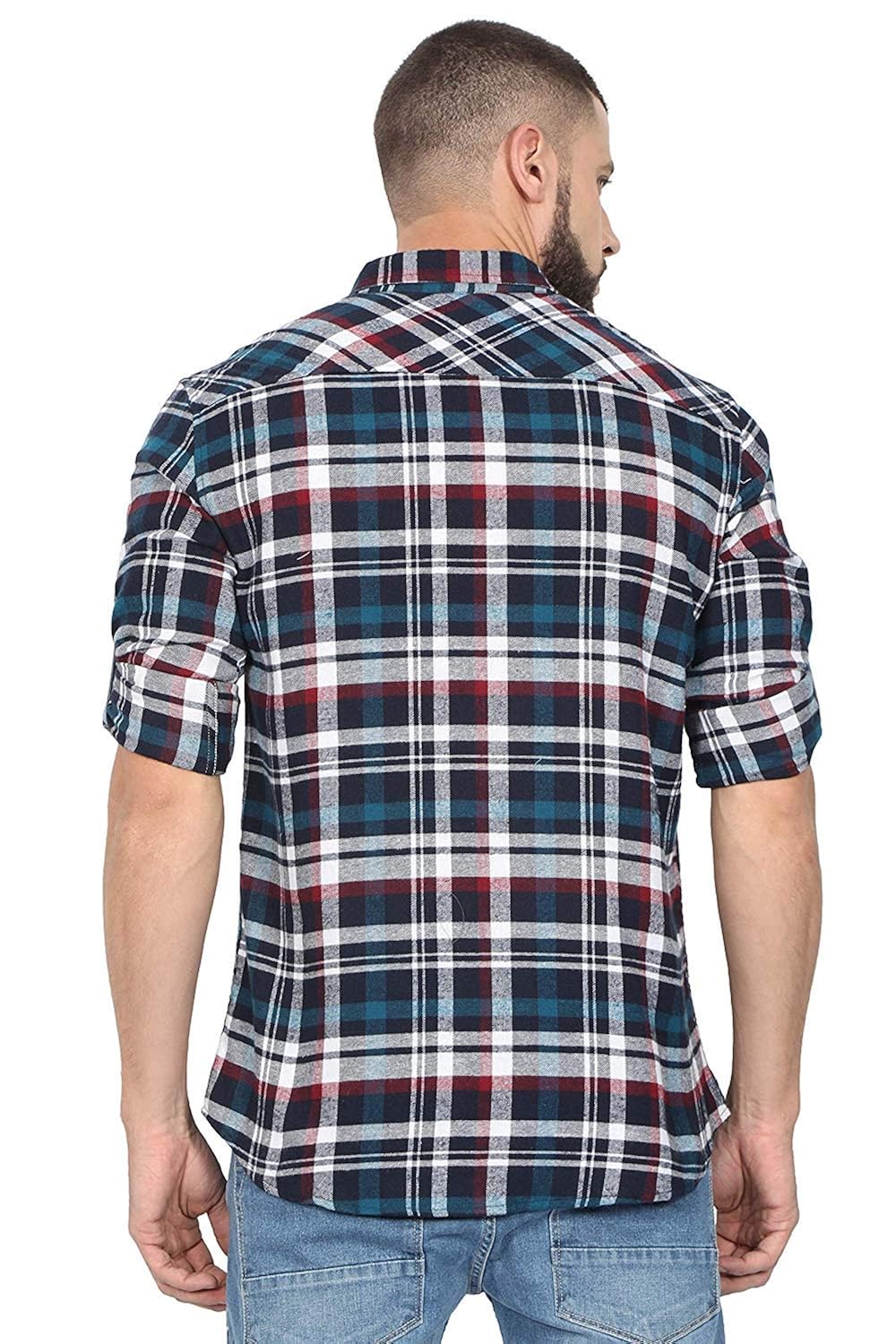 versatyl 100% cotton slim fit casual shirts for men full sleeves