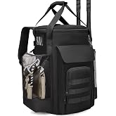 RYNQAVOA Baseball Bucket Bag, Softball Coaches Bags Fit 6 Gallon Bucket | Baseball Coaches Bag Backpack, Baseball Coaching Accessories with Multiple Pockets, Softball Bucket Backpack for Coaches