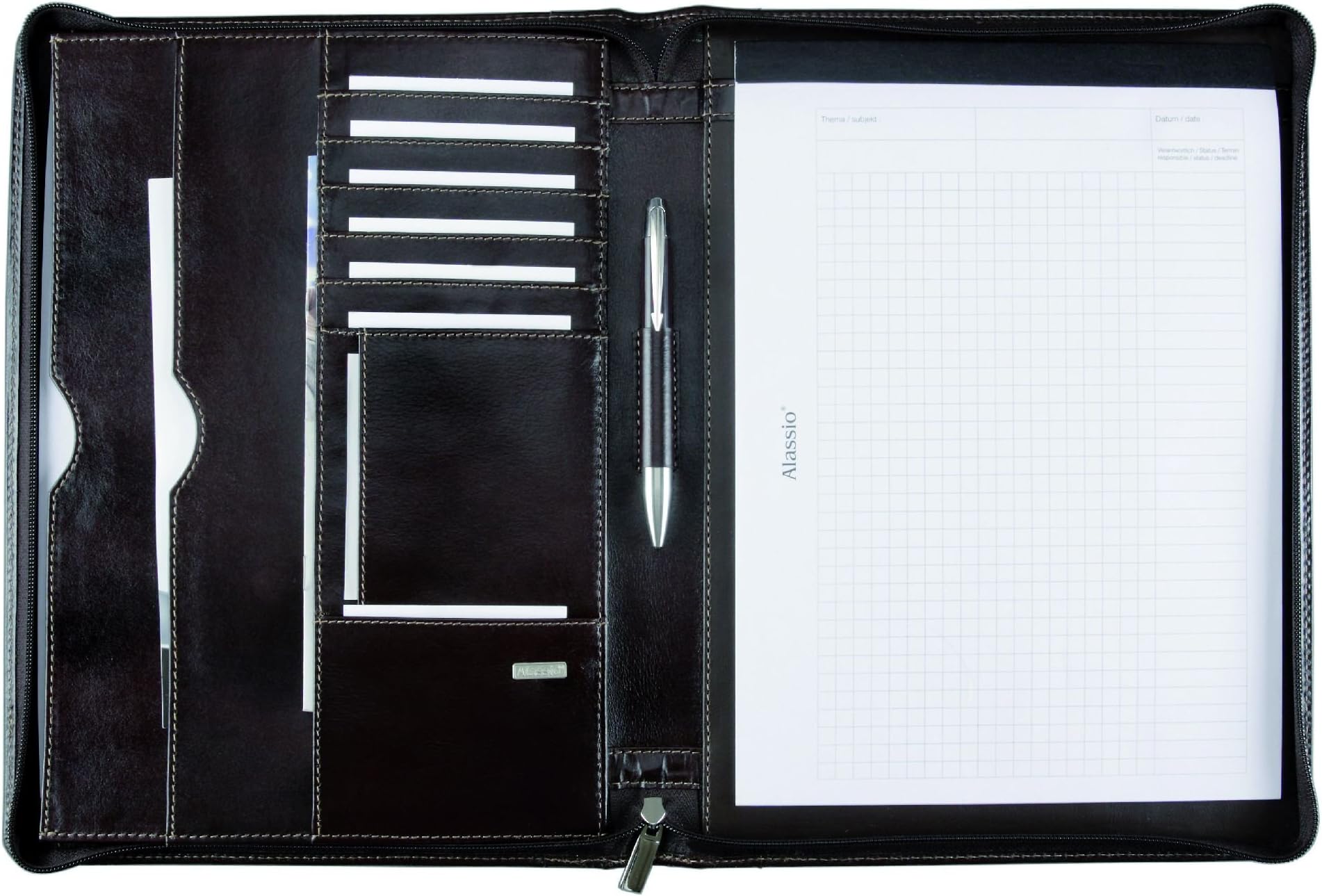 Alassio Folders Folder A4 Monaco a4 Antique Dark Brown