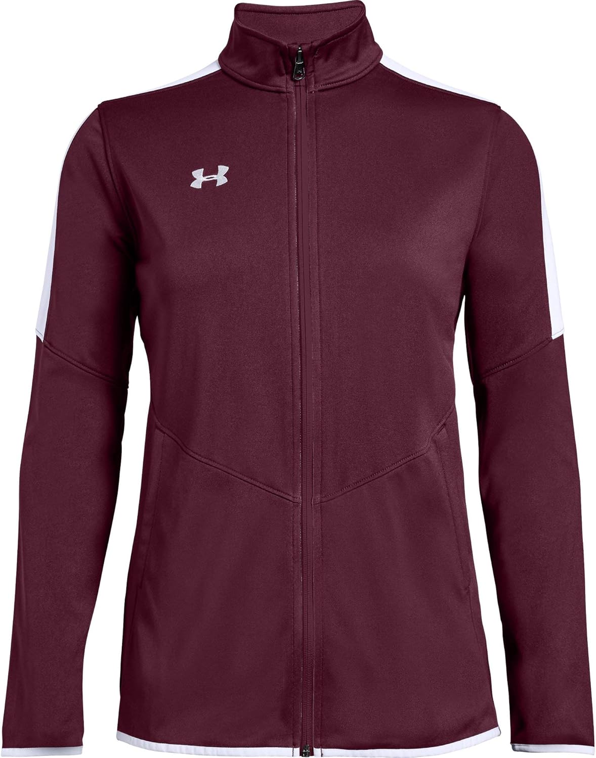 XSmall, Maroon Under Armour Womens Rival Knit WarmUp Jacket Women