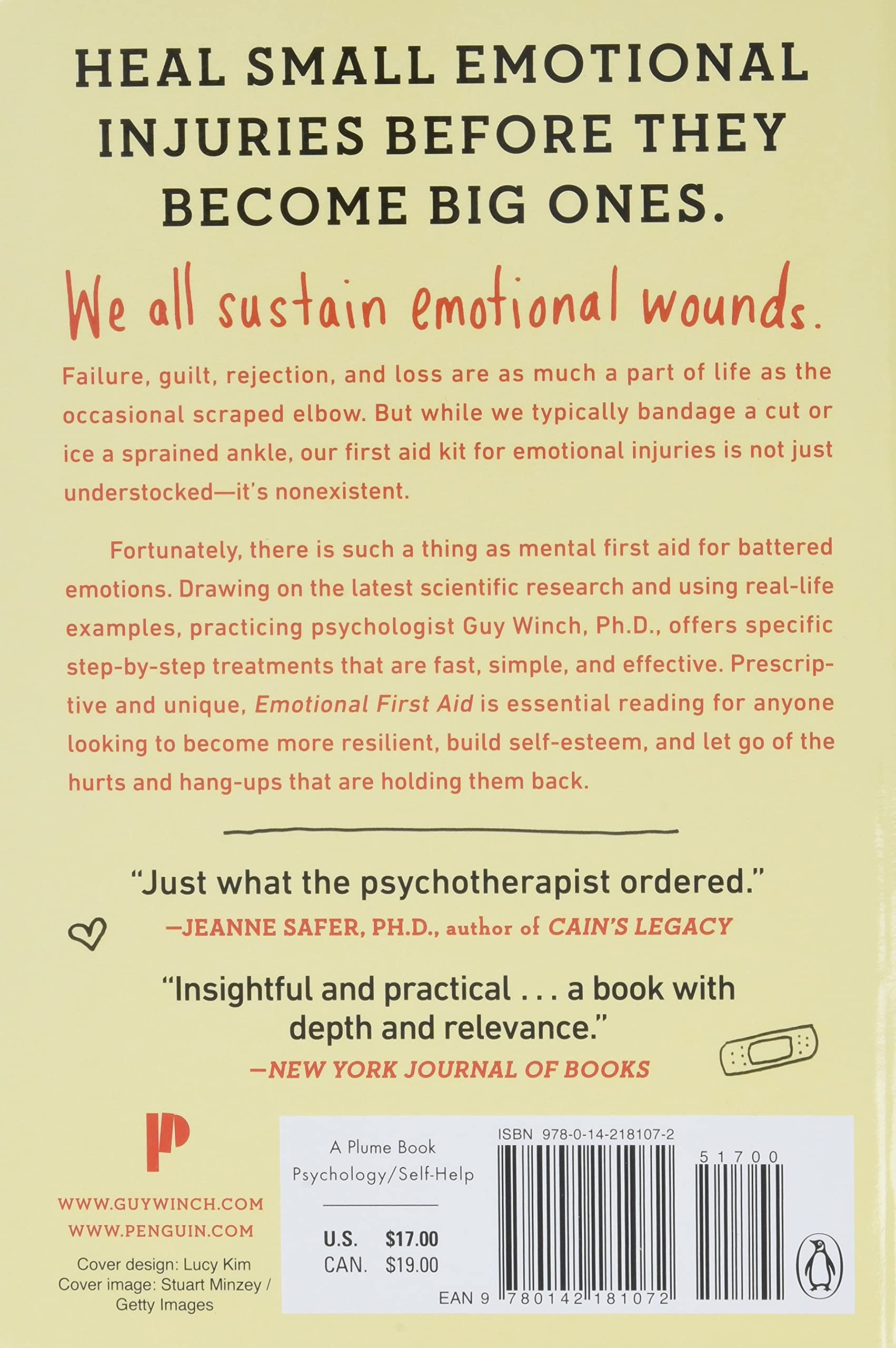 Emotional First Aid Healing Rejection Guilt Failure And Other Everyday Hurts Winch Ph D Guy 9780142181072 Amazon Com Books