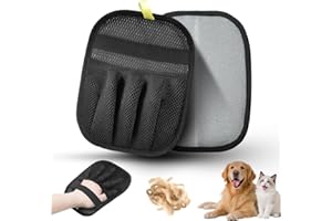 AOBIS Pet Hair Remover Gloves for Cats & Dogs - Reusable Electrostatic Pet Hair Gloves, Fur Removal Tool for Home, Car Seats