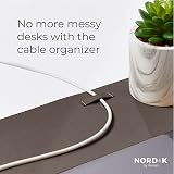 Nordik By Design Nordik Cork Leather Desk Mat 89 x 43 cm Gunmetal Grey view 5