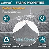Granbest Premium Water-Repellent Sofa Seat Cushion Cover 2 Seater Light Grey view 4