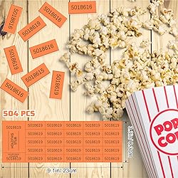 Kosiz 504 Sheets 25 Bid Raffle Ticket with