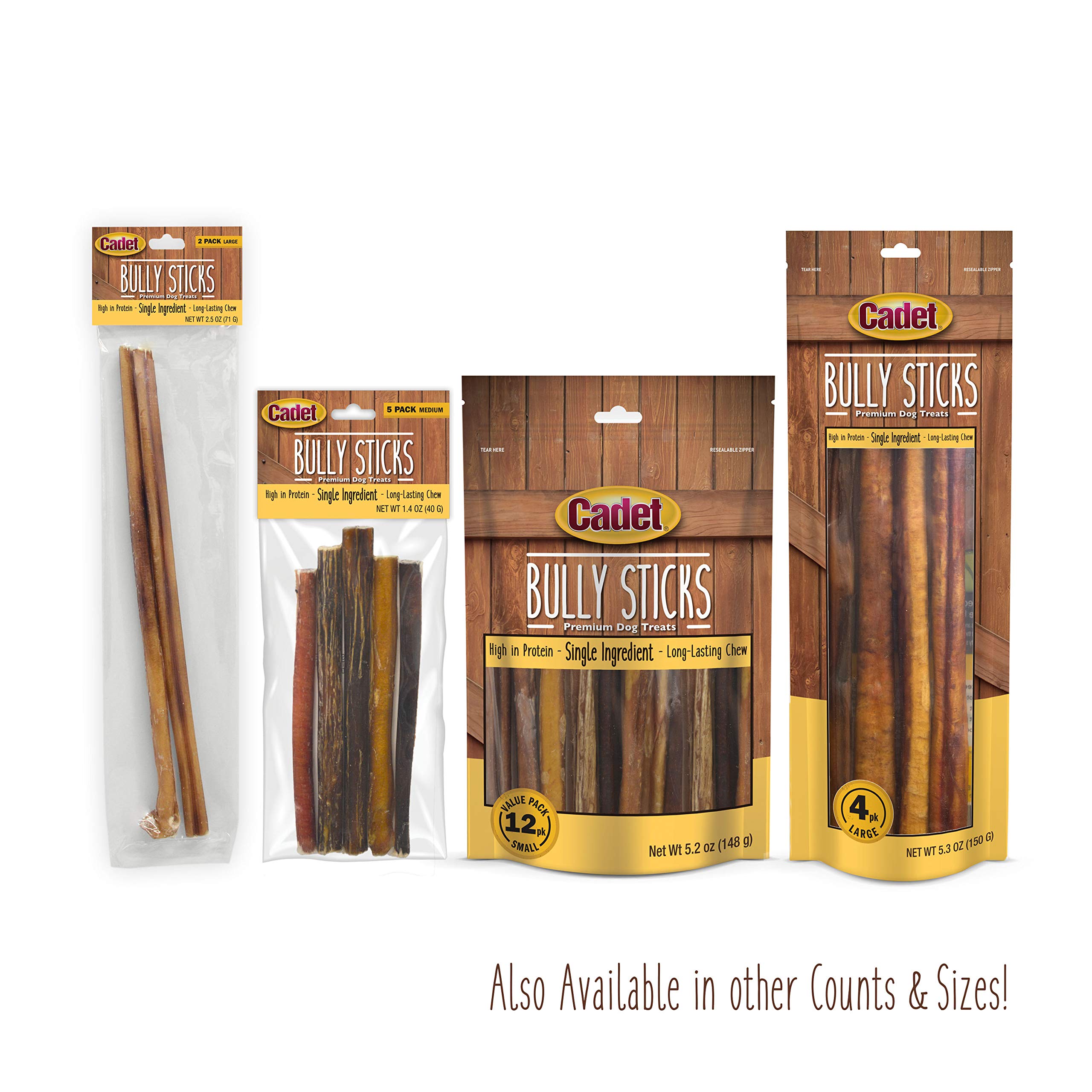 cadet gourmet bully sticks 12 pack