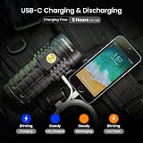 Sofirn Q8 Plus 16000 Lumen Rechargeable LED Torch 3x 5000mAh Batteries USB C view 3