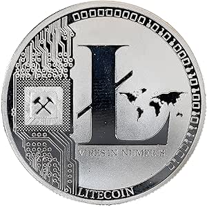 Amazon.com: Litecoin Coin Cryptocurrency Silver Plated ...
