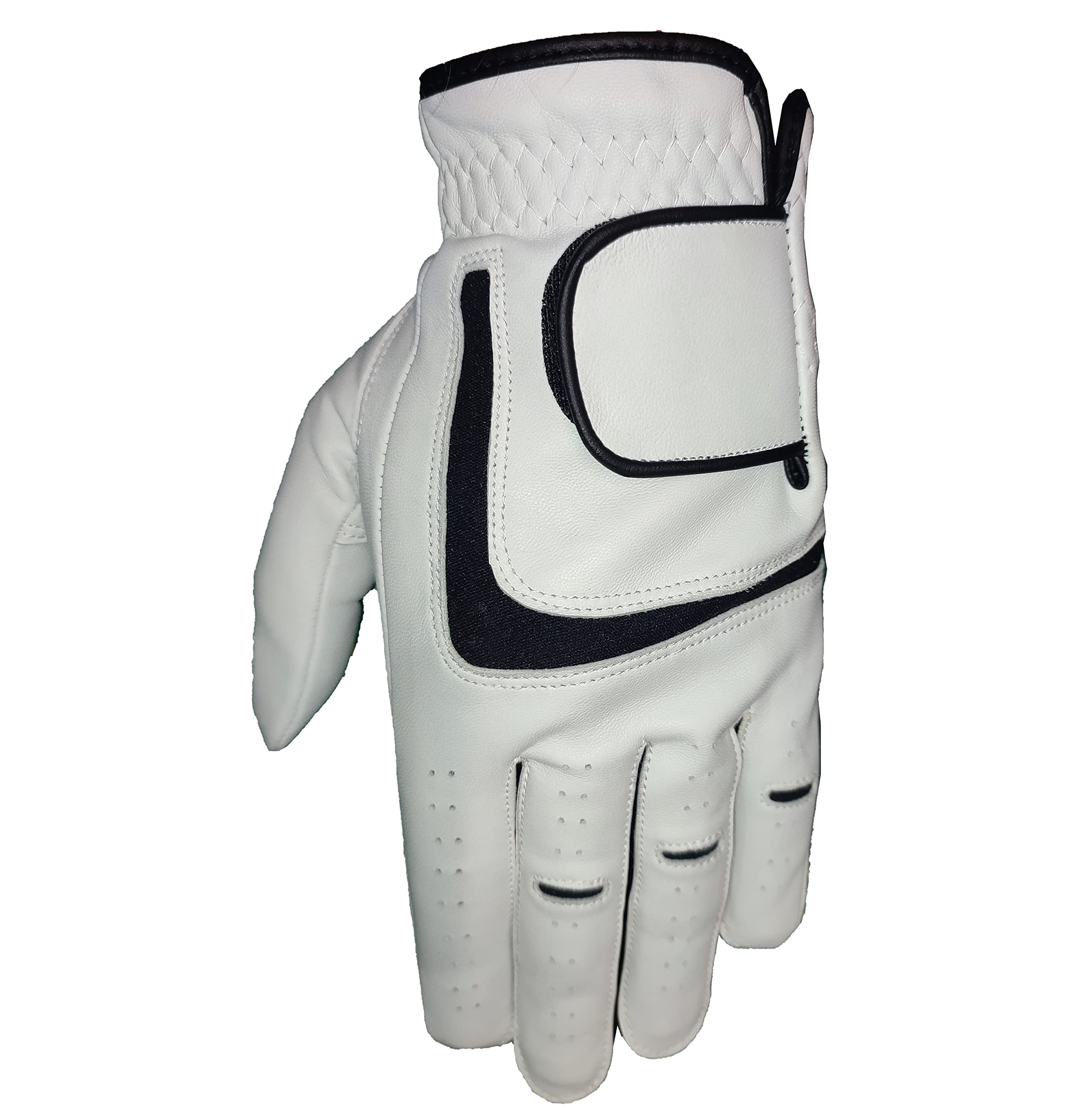 Custom Workshop Professional Full Leather Golf Glove (Left Hand (For Right Handed Golfer), Large)