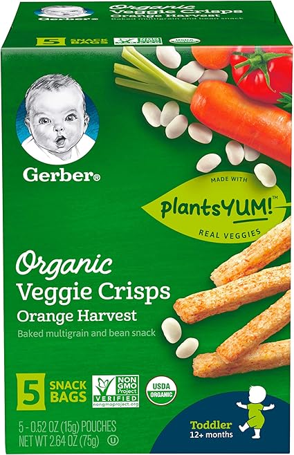 gerber organic veggie crisps