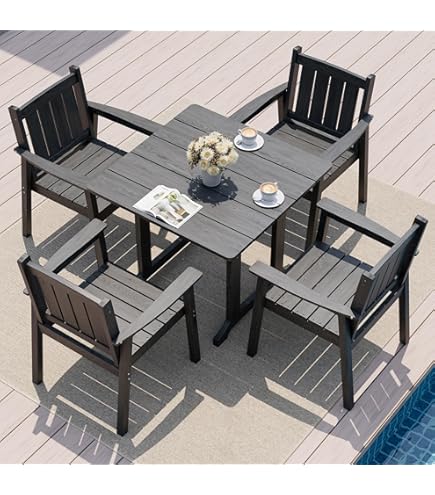 Amazon.com: Member Mark Newcastle 5-Piece Round Patio Dining Set