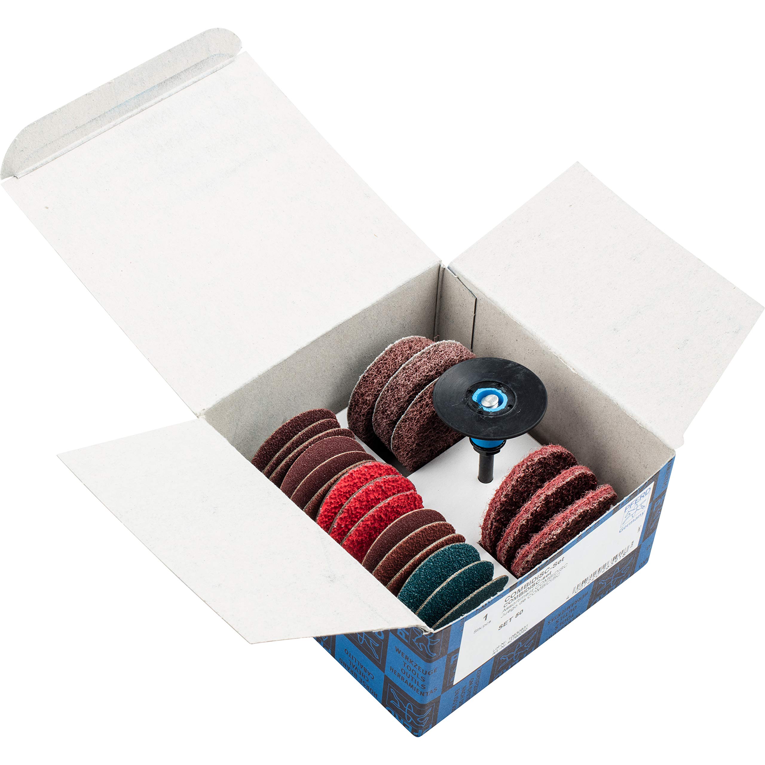 PFERD 42790050 Combi Disc Tool Set 50 - Medium Grit Construction, Compatible with Angle Grinder