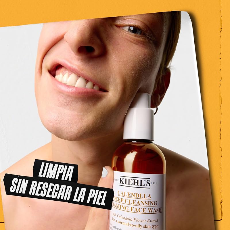 Kiehl's Calendula Deep Cleansing Gel de Limpeza Facial Espumante 75 ml