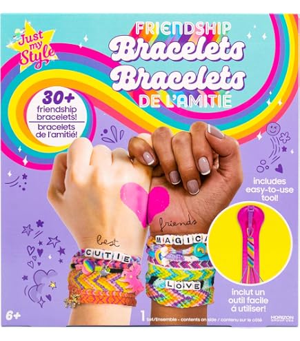 Kit de fabrication de bracelets pour cadeaux de filles de 8 à 12 ans, arts et travaux manuels