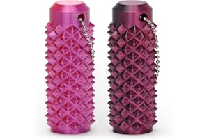CRITIGULF Spiky Fidget Roller Keychain, Anxiety Relief Handheld Sensory Toy, Stress Click Stick with Key Clip (set3, Normal)