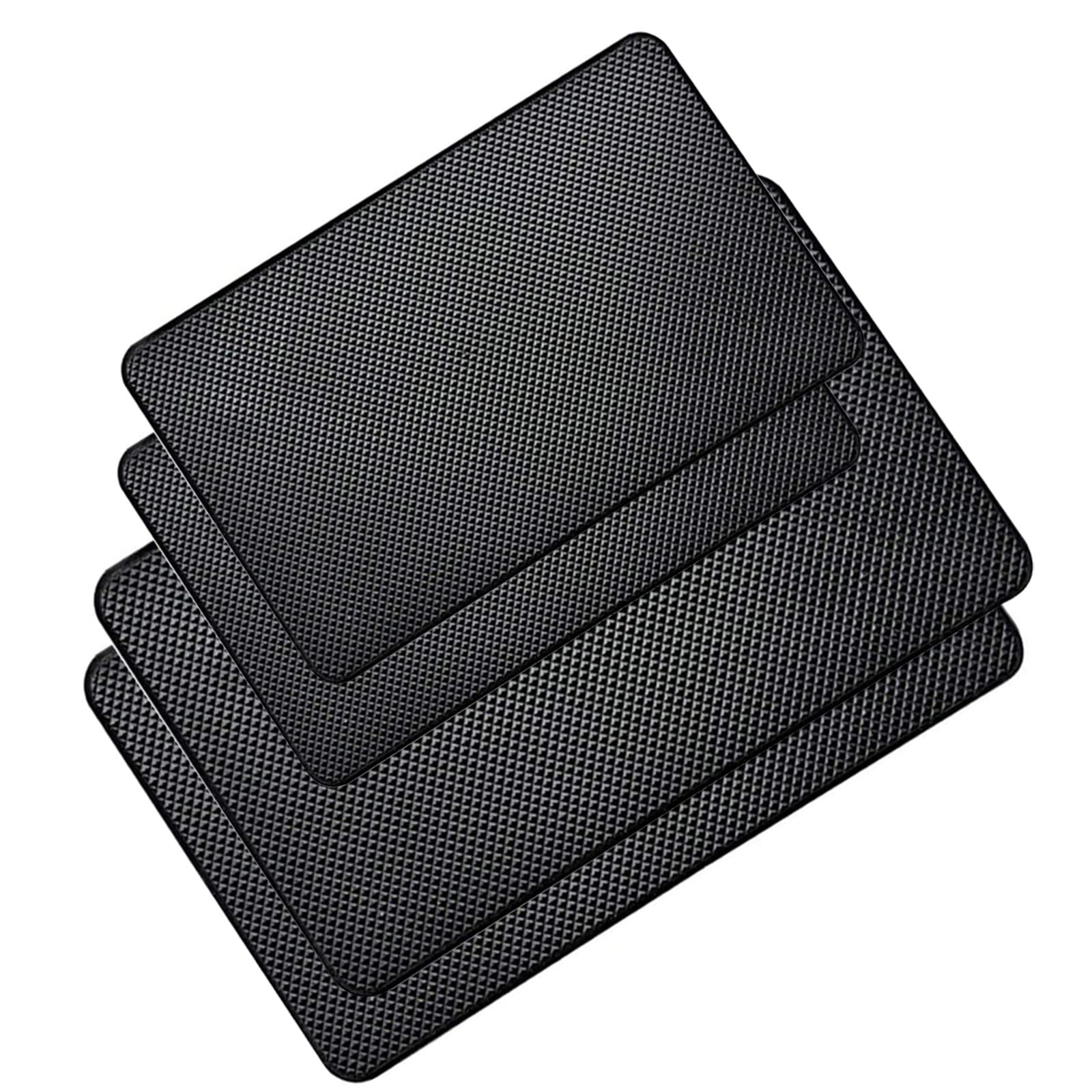 Non Slip Pad for Car Dash,ZUZER 4pcs Car Anti Slip Pads Sticky Gel Cell Pad Anti Slip Phone Pads Heat Resistant Non-Slip Mats Car Dash Sticky Pad for Mobile Phones Sunglasses Keys