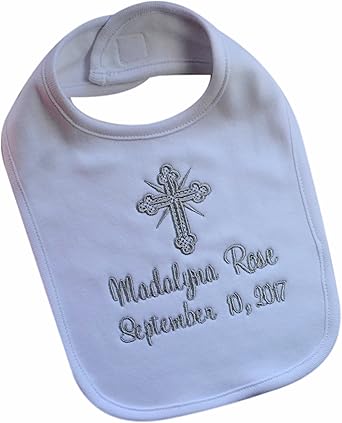 personalised christening bib