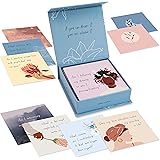 RYVE 52 Empowering Question Cards for Mindfulness, Meditation and Therapy - Self Care Cards, Self Reflection Cards for Women,