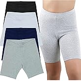 ToBeInStyle Girls' Cotton Blend Comfy Everyday Active Shorts