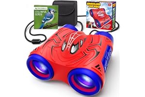 DEOZHANG Toys for Boys Age 3-12,Binoculars for Kids with Compass & Bird Watching Manual,3 4 5 6 7 8 9 10 11 12 Year Old Boys Learning Toys,Toddler Toy Outdoor Camping Hiking,Kids Christmas Birthday Gifts