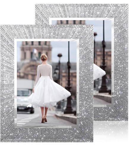 Amazon.com - Swarovski Crystalline Picture Frame, 6-1/8