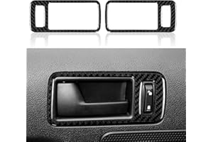 MYDDL Car Door Handle Sticker Decal Carbon Fiber Interior Trim Cover for Ford Mustang GT Shelby 2005 2006 2007 2008 2009 S197 Accessories