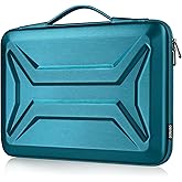 DOMISO 17-17.3 Inch Laptop Hard Case, Waterproof Shockproof Hard Shell Protective Laptop Sleeve with Handle for Dell XPS 17/Lenovo IdeaPad/Acer Aspire/HP Envy 17/LG gram 17, Teal