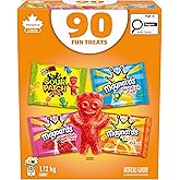 Maynards, Assorted Gummy Candy, Pack of 90, Individually Wrapped, Sour Patch Kids, Fuzzy Peach, Swedish Berries, Swedish Fish