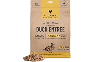 Vital Essentials® Freeze-Dried Raw Duck Entree & Mixer Dog Food Crunchy Mini Nibs, 14 oz