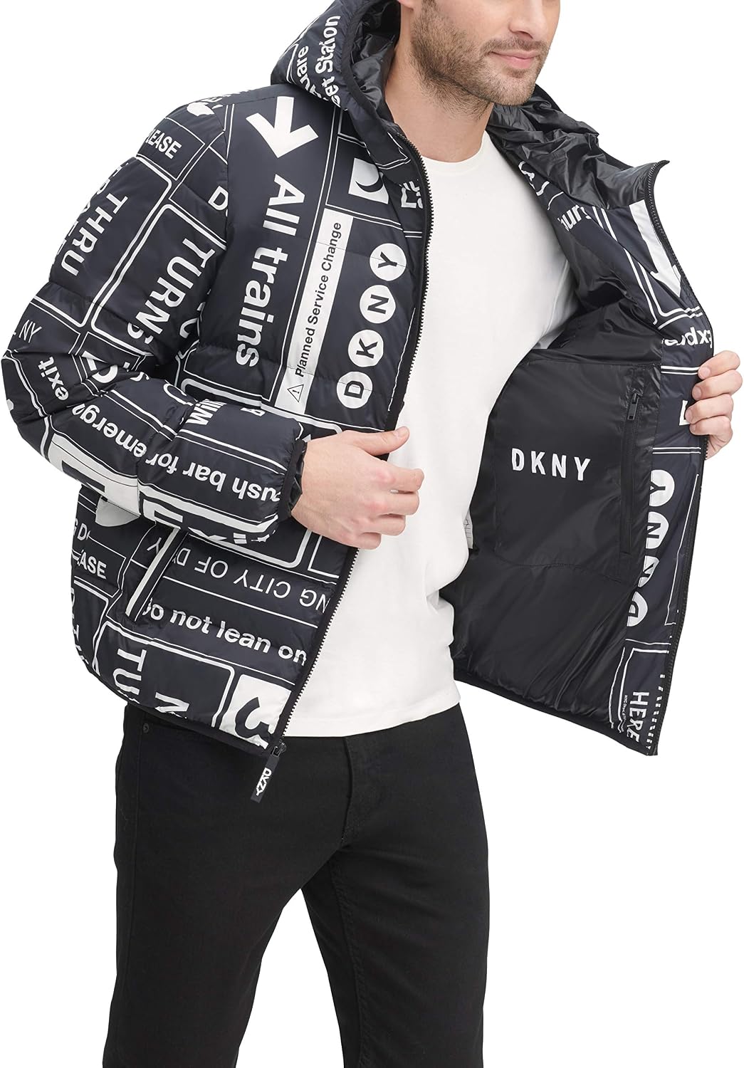 Ultra Loft Hooded Logo Puffer Jacket 