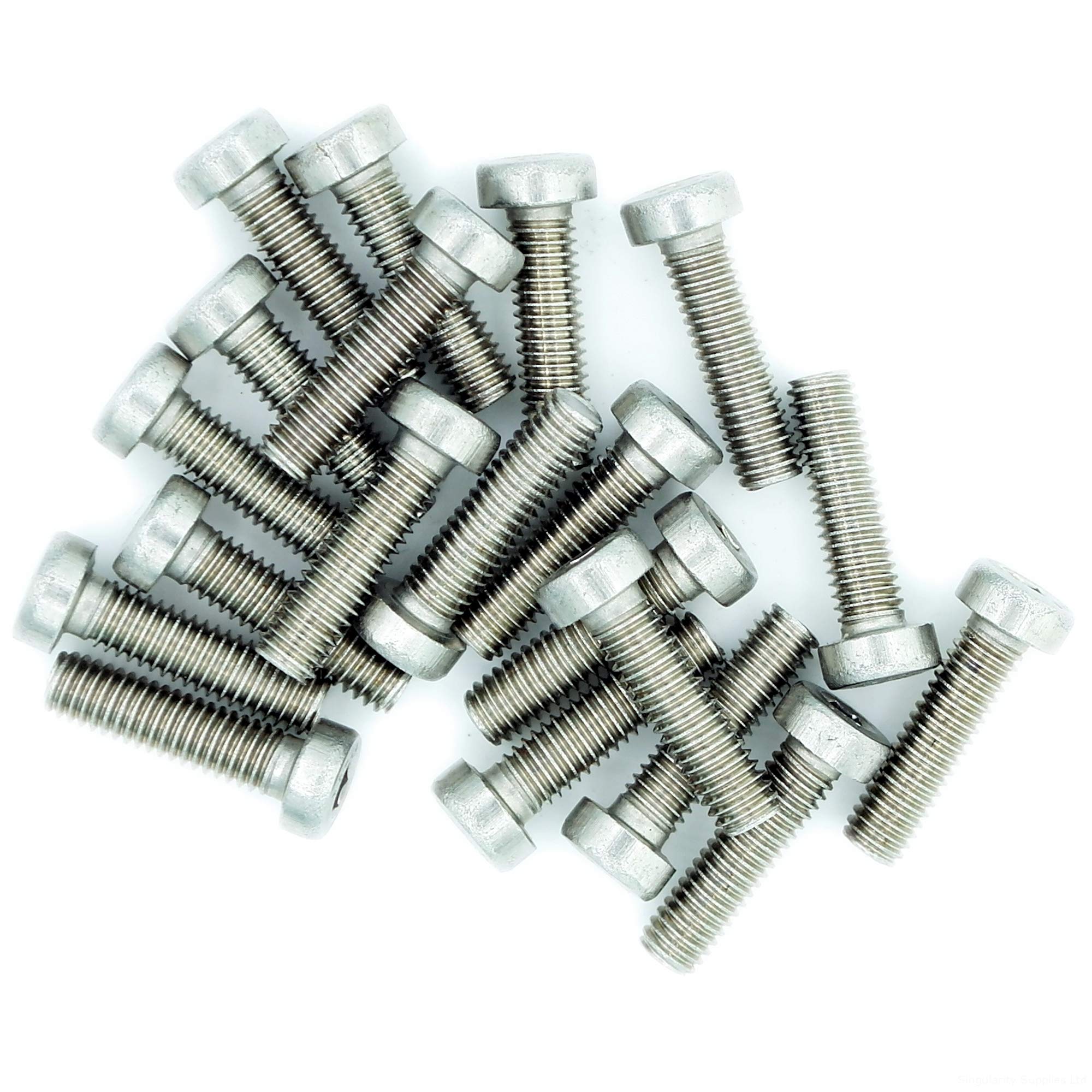 M3 (3mm x 14mm) Hex Socket Cap Screw (Bolt) (Low Head) - Stainless Steel (A2) (Pack of 20)