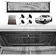 Muslogy Truck Bed Cargo Net Compatible with Rivian R1T 2022-2024 2025 Accessories Storage Organizer Pickup Truck Bed Envelope Style Cargo Net with Heavy Duty Carabiners