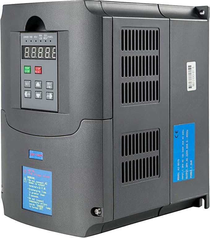 Variateur De Fréquence 7,5KW 10HP - Entrée 220V Monophasé, Sortie 380V Triphasé
