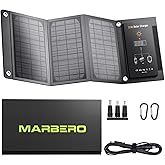 MARBERO 21W Portable Solar Panel Foldable Solar Panel Charger IP65 Waterproof Solar Panels 23% High Efficiency Fast Charger U
