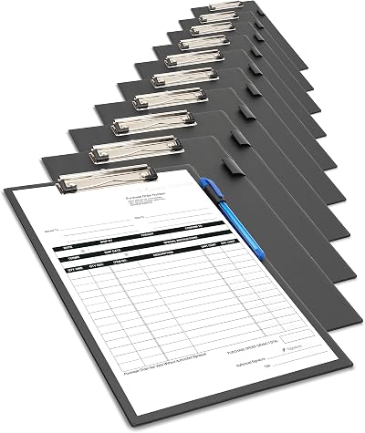Rapesco 1745 Business Pack 10 A4+ Standard Clipboards Black