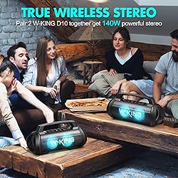W-KING Portable Speaker, 120W Peak 70W RMS