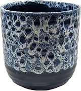 Ivyline Planter Ceramic Sapphire 13 x 13cm Reactive Glaze