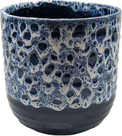 Ivyline Planter Ceramic Sapphire 13 x 13cm Reactive Glaze