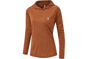 TBMPOY Womens UPF 50+ Sun Protection Hoodie Shirt Long Sleeve Fishing Hiking Outdoor UV Shirt Lightweight