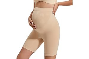 INNERSY Women's Maternity Shorts High Waisted Pregnancy Underwear for Belly Support