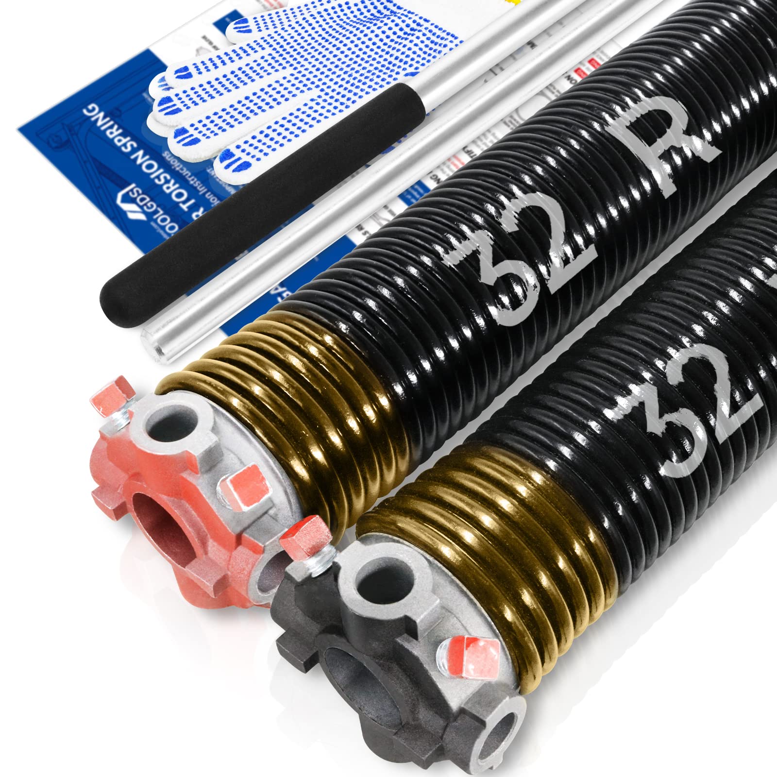 YoToolGDS Pair of 2" Garage Door Torsion Springs