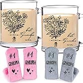 Breezy Valley Grandparent Gifts, Birthday Gifts for Grandma Grandpa from Grandkids - Best Ever Grandparents Gift Ideas, Grandma Grandpa Mugs Socks Set