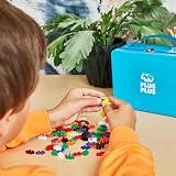 PLUS PLUS Building Blocks Toy 600 Pieces Baseplate Blue Storage Case view 5
