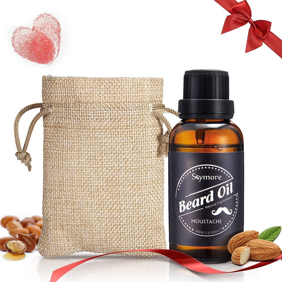 Skymore Natural Beard Oil Growth,Premium Beard Coditioning Oil for Men -Adds Shine,Absorbs Quickly,Non Greasy,Stop Itching,(1x30ml)