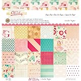 Crate Paper 48-Sheet Oh Darling Paper Pad, 12 by 12-Inch