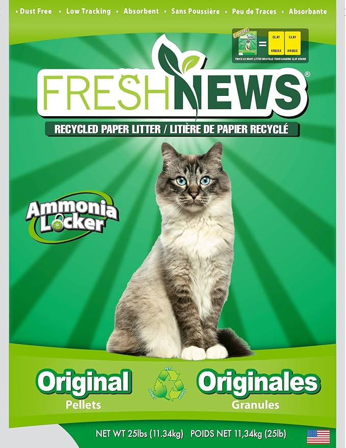 Fresh News Cat Litter, 25 Pounds Pet Litter Pet Supplies