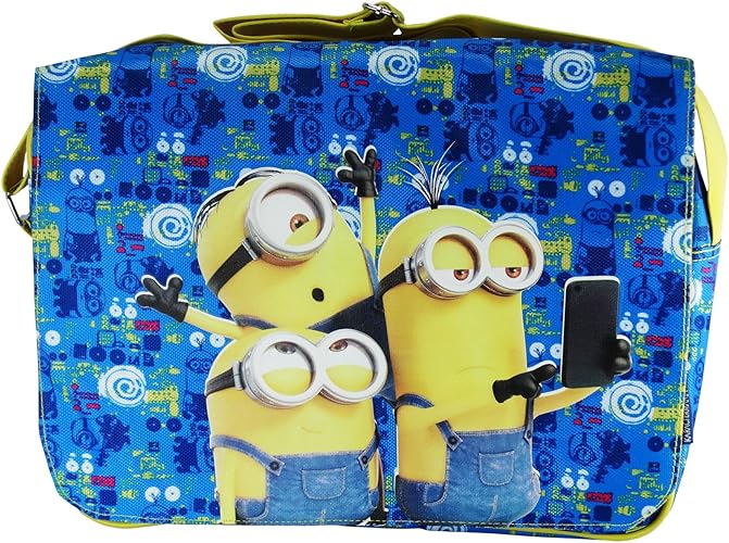 Amazon Minions ミニオン セルフリー バッグ ショルダー バッグ クロスボディ クロスボディ 場合 タブレット Pc 学校 ミニオン メッセンジャーバッグ